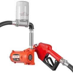 VEVOR Fuel Transfer Pump, 12V DC 10 GPM, Portable Diesel Transfer Pump Kit, with Auto Shut-Off Nozzle, Discharge Hose, Overheat Protection, Power Cable, Explosion-Proof, for Gasoline Diesel Kerosene