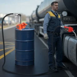 VEVOR Fuel Transfer Pump, 12V DC 10 GPM, Portable Diesel Transfer Pump Kit, with Auto Shut-Off Nozzle, Discharge Hose, Overheat Protection, Power Cable, Explosion-Proof, for Gasoline Diesel Kerosene