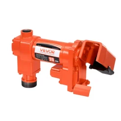 VEVOR Fuel Transfer Pump, 12V DC 20 GPM 1/4 HP Diesel Pump, Extractor Pumps with Manual Nozzle, Discharge Hose and Suction Pipe, for Gasoline, Diesel, Kerosene, Ethanol-Methanol Blends & Biodiesel
