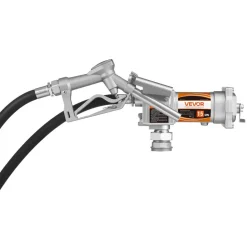 VEVOR Fuel Transfer Pump, 12V DC 15 GPM, Cast Iron Diesel Transfer Pump Kit, with Manual Shut-Off Nozzle, Discharge Hose, Overheat Protection, 1/3 HP Explosion-Proof, for Gasoline Diesel Kerosene