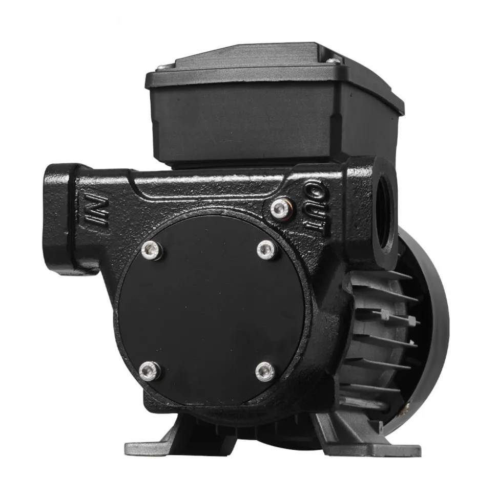 VEVOR Fuel Transfer Pump 110V, 16 GPM 60 L/min, AC Electric Oil Transfer Pump for Diesel Kerosene Biodiesel, with Auto Fuel Nozzle & 2 Hoses, 45 ft/13.7 m Max Lift, for Vehicles, Construction Sites