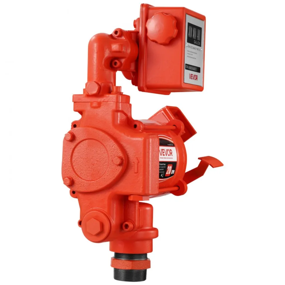 VEVOR Fuel Transfer Pump 110V, 20 GPM 76 L/min, AC Electric Oil Transfer Pump, with Meter, Auto Shut-Off Fuel Nozzle & Discharge Hose, High Flow for Gasoline, Diesel, Kerosene, Biodiesel, Ethanol