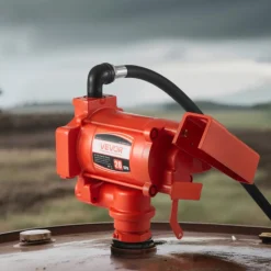 VEVOR Fuel Transfer Pump 110V, 20 GPM 76 L/min, AC Electric Oil Transfer Pump, with Auto Shut-Off Fuel Nozzle & Discharge Hose, High Flow Kit for Gasoline, Diesel, Kerosene, Biodiesel, Ethanol Blends