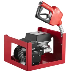 VEVOR Fuel Transfer Pump 110V, 16 GPM 60 L/min, AC Electric Oil Transfer Pump for Diesel Kerosene Biodiesel, with Meter, Auto Fuel Nozzle & 2 Hoses, 45 ft/13.7 m Lift, for Vehicles, Construction Sites
