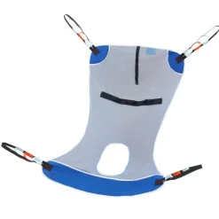 VEVOR Full Body Patient Lift Sling & Commode Opening, Patient Lift Medical Sling for Safe Bathing, Toileting, Polyester Patient Aid Commode Sling for Elderly Disabled Bedridden, 600LBS (Large Size)