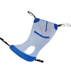 VEVOR Full Body Patient Lift Sling & Commode Opening, Patient Lift Medical Sling for Safe Bathing, Toileting, Polyester Patient Aid Commode Sling for Elderly Disabled Bedridden, 600LBS (Large Size)