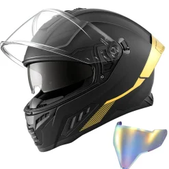 VEVOR Full Face Motorcycle Helmets, Dual-Visor Motorcycle Street Bike Helmet, Lightweight Comfortable Motocross Dirt Bike Helmet for Adults Men and Women - DOT & ECE Approved (M Size)