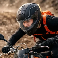 VEVOR Full Face Motorcycle Helmets, Dual-Visor Motorcycle Street Bike Helmet, Lightweight Comfortable Motocross Dirt Bike Helmet for Adults Men and Women - DOT & ECE Approved (L Size)