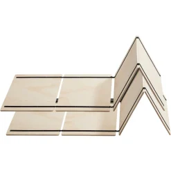 VEVOR Full Size Bunkie Board, 0.4 in Foldable Bed Board Slats with Connection, Wooden Mattress Support for Full Size Bed, Support under Mattress Boards, Ready to Use, 8 Piece, Burlywood