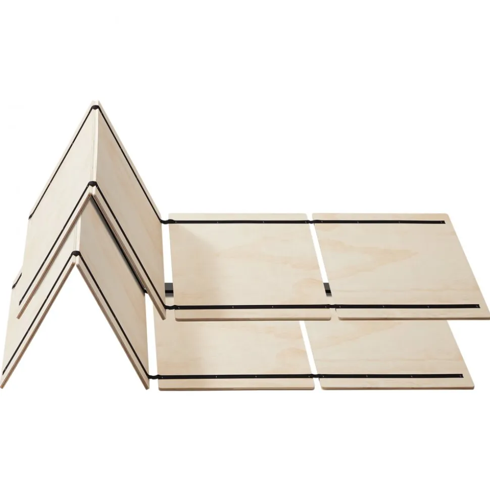 VEVOR Full Size Bunkie Board, 0.4 in Foldable Bed Board Slats with Connection, Wooden Mattress Support for Full Size Bed, Support under Mattress Boards, Ready to Use, 8 Piece, Burlywood