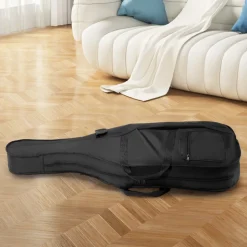VEVOR 4/4 Full Size Cello Case, Nylon Waterproof, Lightweight Portable Travel Carrying Bag, with Reinforced Handle, Dual Shoulder Straps, Anti-Scratch, Professional Cello-Shape, for Cello, Black