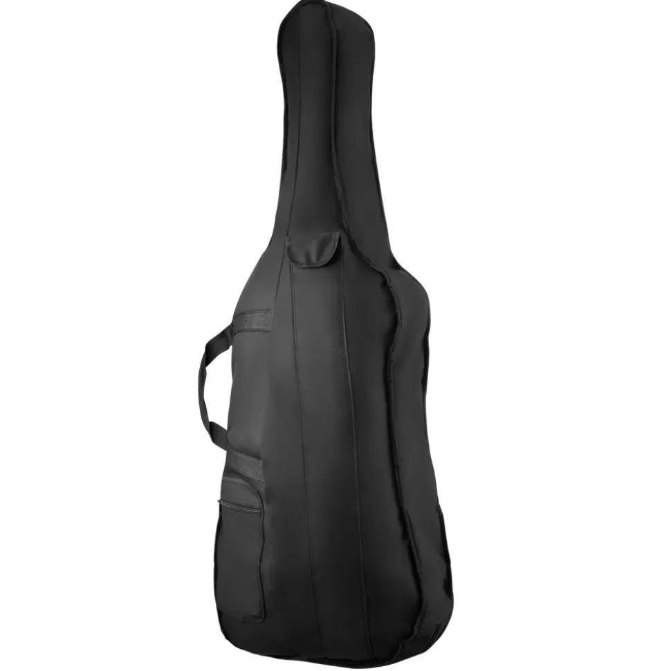 VEVOR 4/4 Full Size Cello Case, Nylon Waterproof, Lightweight Portable Travel Carrying Bag, with Reinforced Handle, Dual Shoulder Straps, Anti-Scratch, Professional Cello-Shape, for Cello, Black