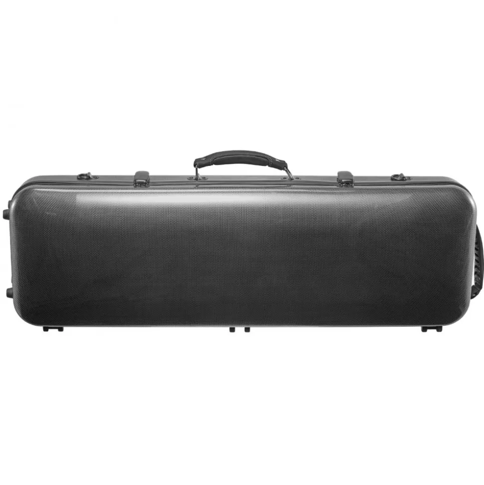 VEVOR 4/4 Full Size Violin Case, Built-in Hygrometer, Lightweight Portable Travel Carrying Bag, with Plush Lining, Shoulder Straps, Anti-Scratch, Professional Oblong Shape, for Violin, Black