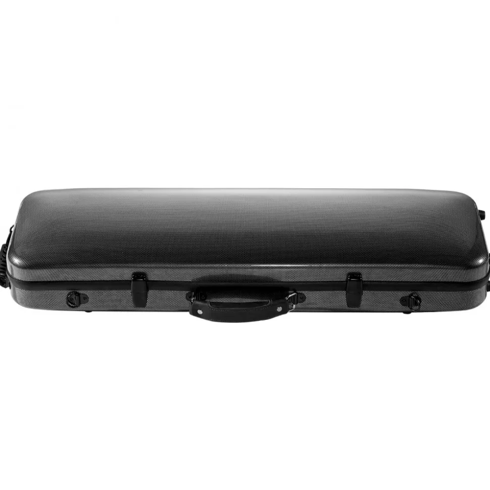 VEVOR 4/4 Full Size Violin Case, Built-in Hygrometer, Lightweight Portable Travel Carrying Bag, with Plush Lining, Shoulder Straps, Anti-Scratch, Professional Oblong Shape, for Violin, Black