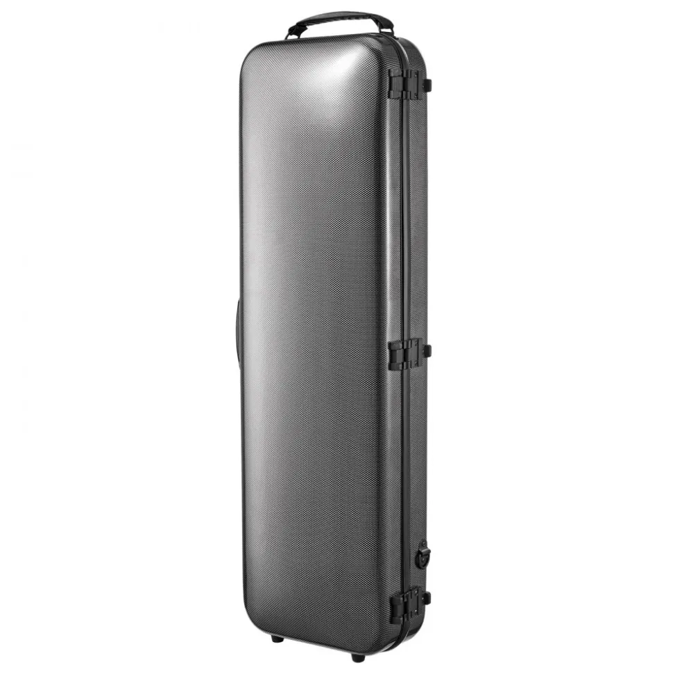 VEVOR 4/4 Full Size Violin Case, Built-in Hygrometer, Lightweight Portable Travel Carrying Bag, with Plush Lining, Shoulder Straps, Anti-Scratch, Professional Oblong Shape, for Violin, Black