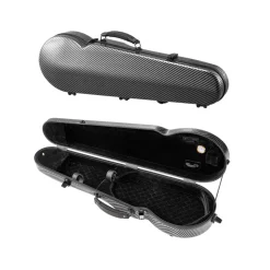 VEVOR 4/4 Full Size Violin Case, Built-in Hygrometer, Lightweight Portable Travel Carrying Bag, with Plush Lining, Dual Shoulder Straps, Anti-Scratch, Professional Triangular Shape, for Violin, Black