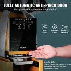 VEVOR Fully Automatic Cup Sealing Machine, 500-650 Cups/H, Cup Sealer Machine for 190 mm Tall & 90/95 mm Cup, Electric Tea Sealer with Digital Control LCD Panel for Bubble Milk Tea Coffee, Gold