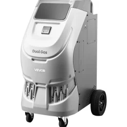 VEVOR Fully Automatic Refrigerant Recovery Machine for R134a & 1234fy, ≥98.5% Accuracy, 10-Inch Touch Screen, AC Recovery, Vacuum, and Recharging for Standard and High Voltage Automotive A/C Systems