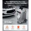 VEVOR Fully Automatic Refrigerant Recovery Machine for R134a, ≥98.5% Accuracy, 10.1-Inch Touch Screen, AC Recovery, Vacuum, Recharging and Flushing for Standard & High Voltage Automotive A/C Systems