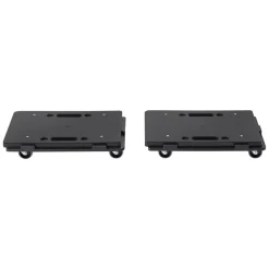 VEVOR Furniture Dolly, 500 lbs Capacity Each Count, Furniture Mover with Wheels, Portable Moving Rollers 4 Wheels Heavy Duty, Small Flat Dolly Cart with Interlocking for Heavy Furniture, 2 Pack, Black