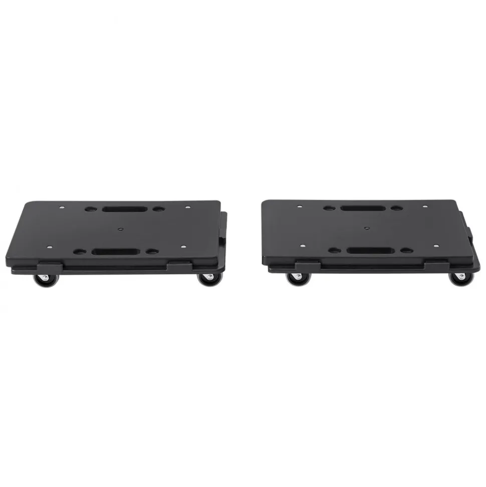 VEVOR Furniture Dolly, 500 lbs Capacity Each Count, Furniture Mover with Wheels, Portable Moving Rollers 4 Wheels Heavy Duty, Small Flat Dolly Cart with Interlocking for Heavy Furniture, 2 Pack, Black