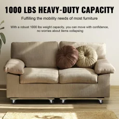 VEVOR Furniture Dolly, 1000 lbs Each Load Capacity, 2 Packs, 18