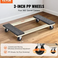 VEVOR Furniture Dolly, 1000 lbs Load Capacity, 18