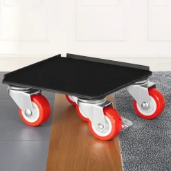 VEVOR Furniture Dolly, Maximum Load 1200 lbs, Heavy Duty Furniture Movers with 5 360° Rotation Wheels, Carbon Steel Panel, Furniture Lift Slider Tool Set for Appliances, Sofa, Fridge, Washing Machine