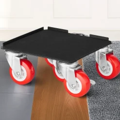 VEVOR Furniture Dolly, Maximum Load 3474 lbs, Heavy Duty Furniture Movers with 5 360° Rotation Wheels, Carbon Steel Panel, Furniture Lift Slider Tool Set for Appliances, Sofa, Fridge, Washing Machine