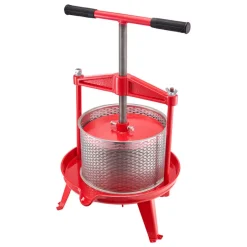 VEVOR 2.38 Gal/9L Fruit Wine Press, Stainless Steel Basket with Cross-beam and Triangular Structure, Manual Juice Maker, Cider Apple Grape Tincture Making Press with T-Handle for Kitchen Home