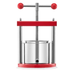 VEVOR 0.44 Gal/1.65L Fruit Wine Press, 2 Stainless Steel Barrels, Manual Juice Maker, Cider Apple Grape Tincture Honey Olive Oil Making Press with T-Handle for Outdoor Kitchen Home