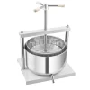 VEVOR 3.17 Gal/12L Fruit Wine Press, 2 Stainless Steel Barrels, Manual Juice Maker, Cider Apple Grape Tincture Honey Olive Oil Making Press with Triangular Handle for Outdoor Kitchen Home