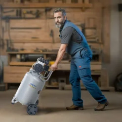 VEVOR 13 Gallon Air Compressor, 2HP 4.6 SCFM@90PSI Oil Free Air Compressor Tank, 66dB Ultra-Quiet Compressor for Tire Inflation, Auto Repair, Woodwork Nailing, Spray Painting (125PSI Max Pressure)
