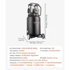 VEVOR 10-Gallon Air Compressor, 2HP 4.8 SCFM at 90PSI, Max 125PSI Pressure Oil-Free Air Compressor Tank, Portable on Wheels for Auto Repair, Tire Inflation, Spray Painting, Woodwork Nailing, 120V