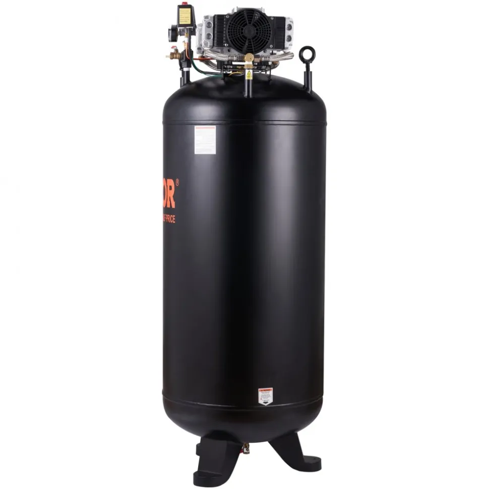 VEVOR 4.8 Gallon Air Compressor, 1.2HP 2.2 CFM@90PSI Oil Free Air Compressor Tank & Max. 116PSI Pressure, 70 dB Ultra Quiet Compressor for Auto Repair, Tire Inflation, Spray Painting, Woodwork Nailing