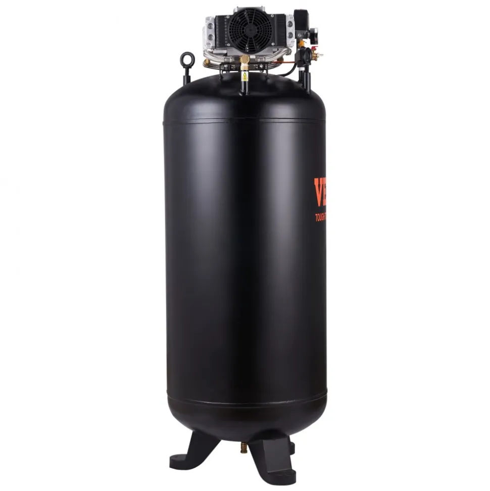 VEVOR 4.8 Gallon Air Compressor, 1.2HP 2.2 CFM@90PSI Oil Free Air Compressor Tank & Max. 116PSI Pressure, 70 dB Ultra Quiet Compressor for Auto Repair, Tire Inflation, Spray Painting, Woodwork Nailing