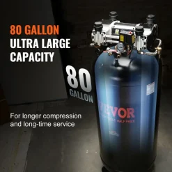 VEVOR 4.8 Gallon Air Compressor, 1.2HP 2.2 CFM@90PSI Oil Free Air Compressor Tank & Max. 116PSI Pressure, 70 dB Ultra Quiet Compressor for Auto Repair, Tire Inflation, Spray Painting, Woodwork Nailing