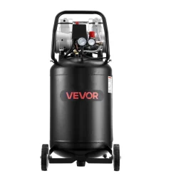 VEVOR 14-Gallon Air Compressor, 2HP 4.3 SCFM at 90PSI, Max 125PSI Pressure Oil-Free Air Compressor Tank, Portable on Wheels for Auto Repair, Tire Inflation, Spray Painting, Woodwork Nailing, 120V