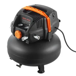 VEVOR 6 Gallon Air Compressor, 1.7HP 2.3CFM @ 90PSI Portable Pancake Air Compressor & 150PSI Max Working Pressure, Oil-Free Compressor Tank for Tire Inflation, Spray Painting, Woodwork Nailing, 120V
