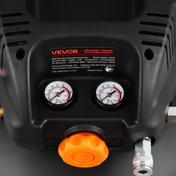 VEVOR 6 Gallon Air Compressor, 1.7HP 2.3CFM @ 90PSI Portable Pancake Air Compressor & 150PSI Max Working Pressure, Oil-Free Compressor Tank for Tire Inflation, Spray Painting, Woodwork Nailing, 120V