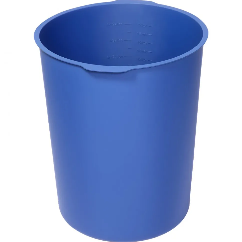 VEVOR 5 Gallon Bucket Liner for Concrete Mix, Reusable Silicone Mortar Bucket Liner for Thinset Paint Concrete Epoxy Mixing, Heavy-duty Grout Mixer Insert Tool with Graduated Measurements, Blue