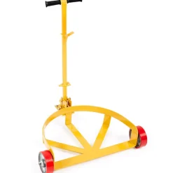 VEVOR 55 Gallon Drum Dolly, 1200 lbs Load Capacity, Barrel Dolly Cart Drum Caddy Round Dolly Steel Low Profile, Heavy Duty Steel Frame with Adjustable Handle 3 Wheels, for Workshop Factory Warehouse