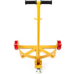VEVOR 55 Gallon Drum Dolly, 1200 lbs Load Capacity, Barrel Dolly Cart Drum Caddy Round Dolly Steel Low Profile, Heavy Duty Steel Frame with Adjustable Handle 3 Wheels, for Workshop Factory Warehouse
