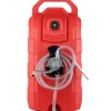 VEVOR 16 Gallon Fuel Caddy, 7.8 L/min, Portable Gas Storage Tank Container with Hand Pump Rubber Wheels, Fuel Transfer Storage Tank for Gasoline Diesel Machine Oil Car Mowers Tractor Boat Motorcycle