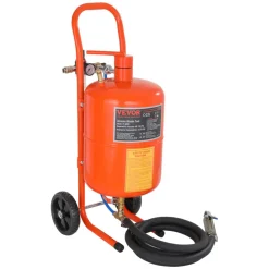 VEVOR 5 Gallon Sand Blaster, 60-110 PSI High Pressure Sandblaster, Portable Abrasive Blasting Tank, Air Sand Blasting Kit with 4 Ceramic Nozzles and Oil-Water Separator for Paint, Stain, Rust Removal