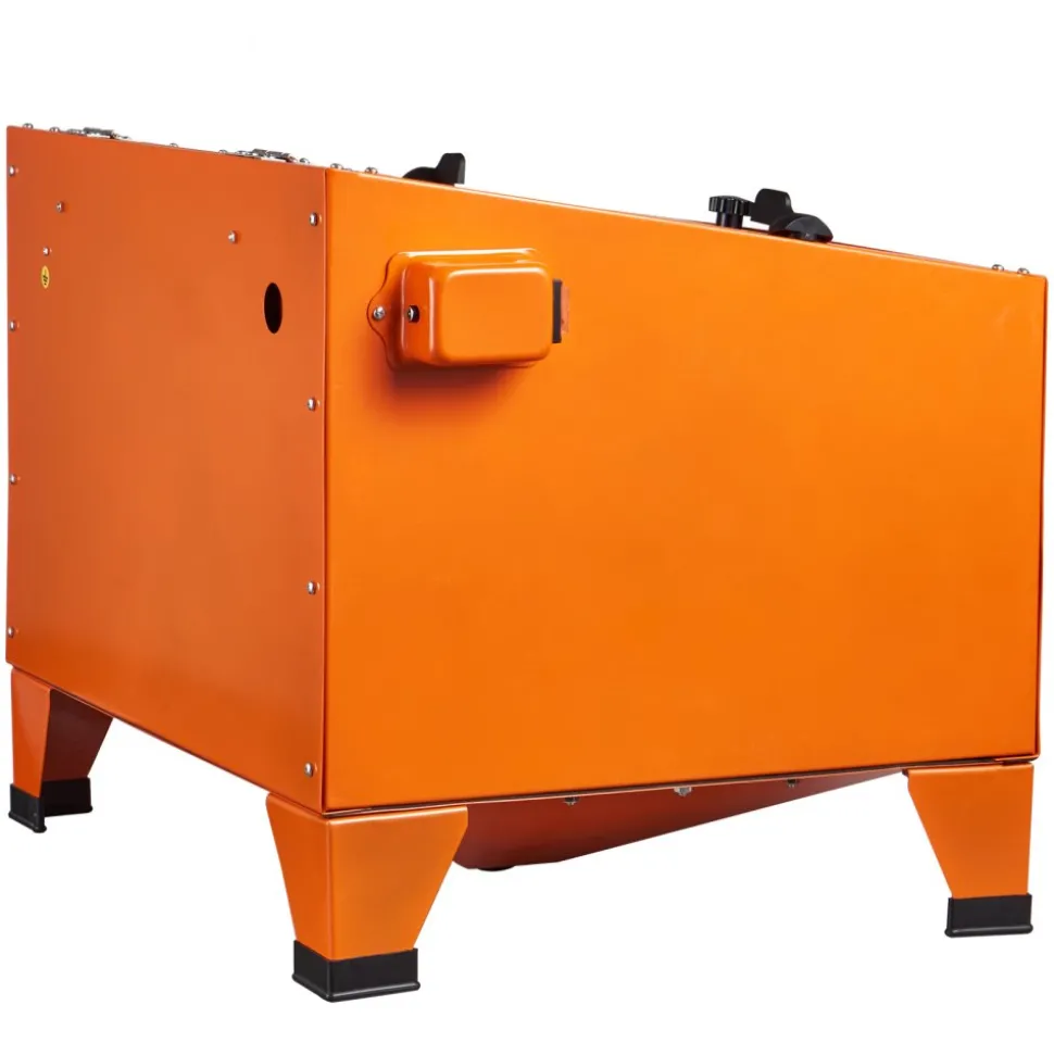 VEVOR 25 Gallon Sandblasting Cabinet, 40-120PSI Portable Benchtop Sand Blasting Cabinet, Heavy Duty Steel Sand Blaster with Blasting Gun & 4 Ceramic Nozzles for Paint, Stain, Rust Removal