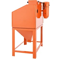 VEVOR 115 Gallon Sandblasting Cabinet, Heavy Duty Steel Sand Blasting Cabinet with 31-Gallon Media Hopper, Dual Blasting Guns & 1.6HP Dust Collector for Oversized Parts Surface Finishing, Rust Removal