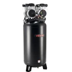 VEVOR 60 Gallons Heavy-Duty Air Compressor, 4HP 10SCFM at 90PSI Air Compressors with Max 125PSI Pressure, Oil-Free Compressor Tank for Industrial Manufacturing, Large Workshops (230V 60Hz, No-Plug)