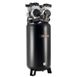 VEVOR 60 Gallons Heavy-Duty Air Compressor, 4HP 10SCFM at 90PSI Air Compressors with Max 125PSI Pressure, Oil-Free Compressor Tank for Industrial Manufacturing, Large Workshops (230V 60Hz, No-Plug)