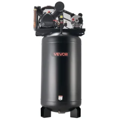 VEVOR 80 Gallons Heavy-Duty Air Compressor, 5HP 10 SCFM at 90PSI Air Compressors Max 175PSI Pressure, Oil-Lubricated Compressor Tank for Industrial Manufacturing, Large Workshops (230V 60Hz, No-Plug)